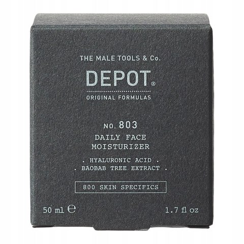 DEPOT NO. 803 Męski Nawilżający Krem do Twarzy z Kwasem Hialuronowym 50 ml