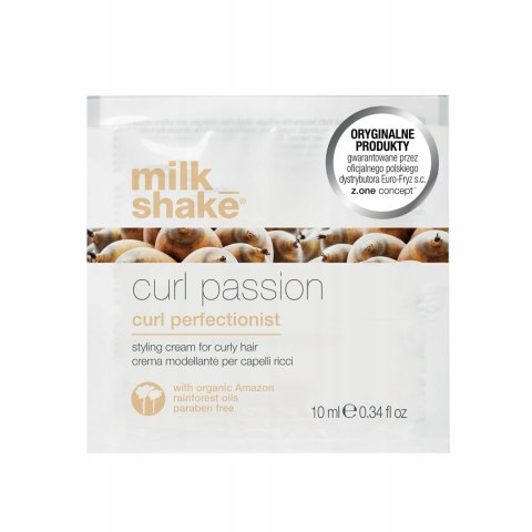 Milk Shake Curl Passion Curl Perfectionist krem do stylizacji włosów kręconych 10 ml PRÓBKA Milk Shake Curl Passion Curl Perfectionist krem do stylizacji włosów kręconych 10 ml PRÓBKA