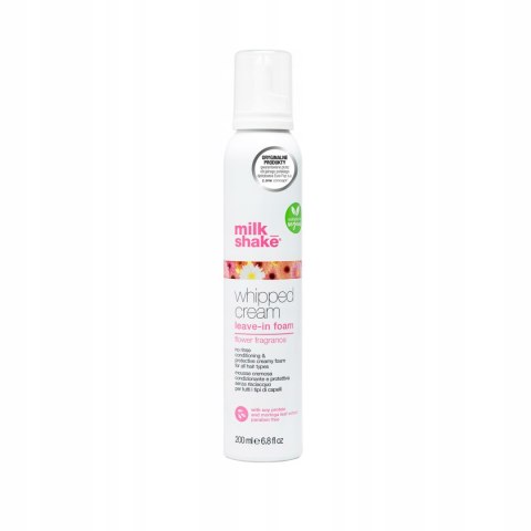 Milk Shake Whipped Cream Flower Vege Odżywka bez spłukiwania w formie bitej śmietany. 200 ml Milk Shake Whipped Cream Flower Vege Odżywka bez spłukiwania w formie bitej śmietany. 200 ml