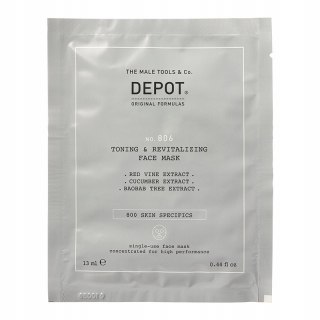 DEPOT NO. 806 Maseczka tonizująca i rewitalizująca do twarzy z ekstraktem z winogron