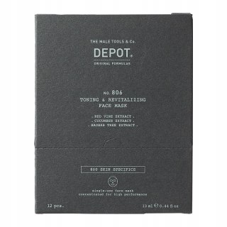 DEPOT NO. 806 Maseczka tonizująca i rewitalizująca do twarzy z ekstraktem z winogron