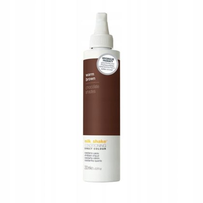 Milk shake / Warm Brown Direct Colour Toner - Bezpośrednia, bezpieczna, bardzo odżywcza koloryzacja. Ciepły Brąz 200 ml