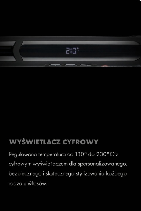 UG170 UPGRADE Prostownica do włosów z niebieskim światłem jonizującym Slim z tytanowymi płytkami