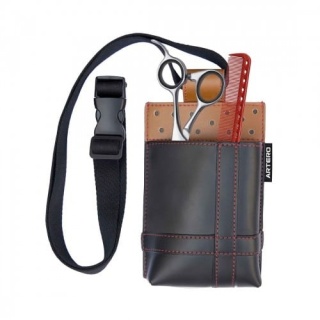 Etui , torba na nożyczki i narzędzia fryzjerskie , BLACK-BROWN ARTERO