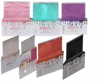 FOLIA STYLTEK PUDEŁKO 500 SZT SREBRNY