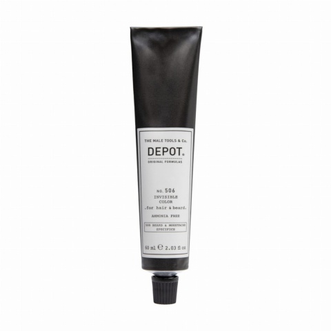 No. 506 Półtrwały krem koloryzujący bez amoniaku do brody i włosów GRAPHITE 60 ml DEPOT